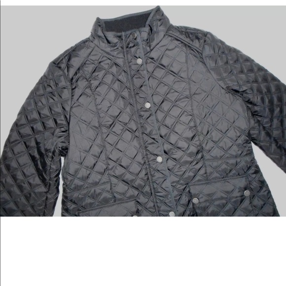 Lucky BRAND Black Quilted Insulated Barn Jacket - Picture 2 of 7